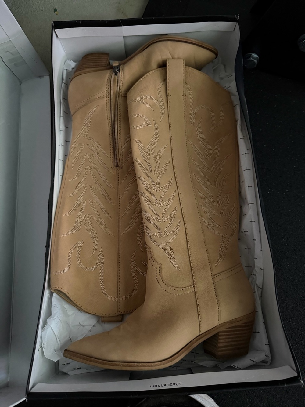Dolce Vita Solei Nubuck Tall Western Boot